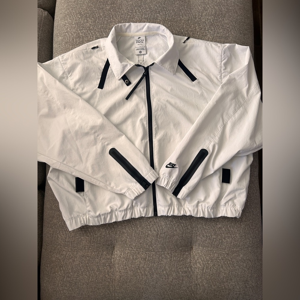 Nike Tech Pack White Zip-Up Jacket